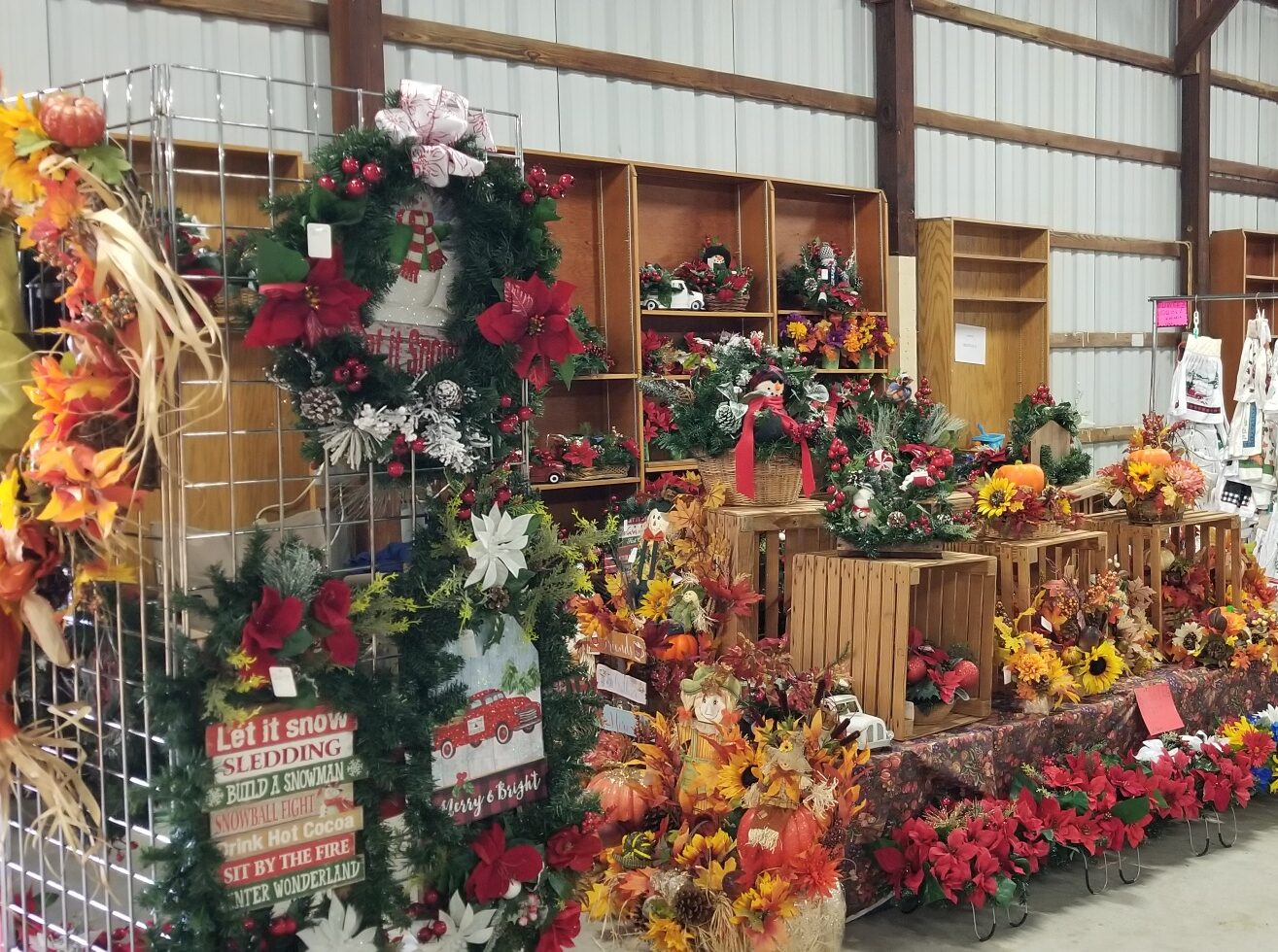 Vendor Booth With Flowers